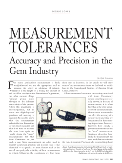 Measurement Tolerances: Accuracy and Precision in the Gem Industry