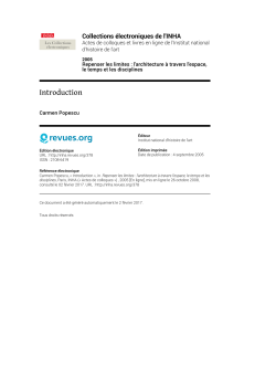 Collections &eacute;lectroniques de l`INHA