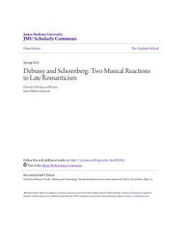 Debussy and Schoenberg: Two Musical Reactions to