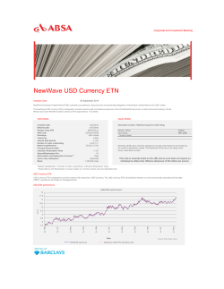 NewWave USD Currency ETN