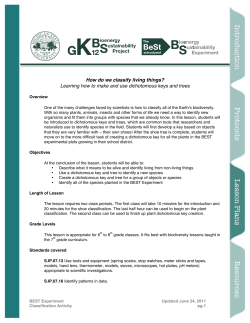 How do we classify living things?