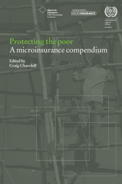 Protecting the poor A microinsurance compendium