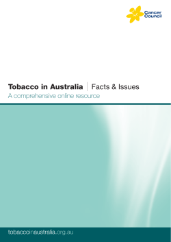 Chapter 12 The construction and labelling of Australian cigarettes