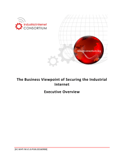 The Business Viewpoint of Securing the Industrial Internet
