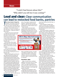 Clear communication can lead to restocked food banks, pantries
