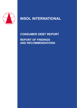 consumer debt report - INSOL International
