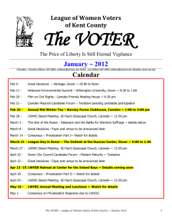 January 2012 - Delaware Audubon Society