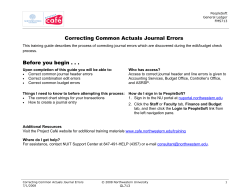 Correcting Common Journal Errors