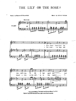 THE - LILY OR THE ROSE ? , z .