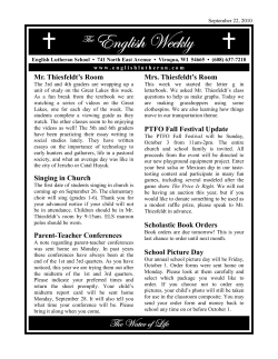EnglishWeekly 10.09.22 - English Lutheran Church