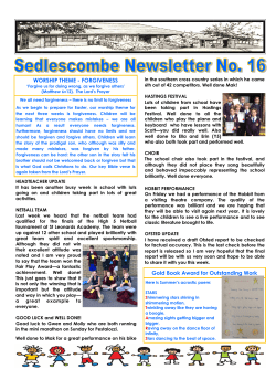 Sedlescombe News No 16 13-03-2017