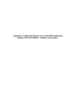Appendix 11 Report by S. Becker