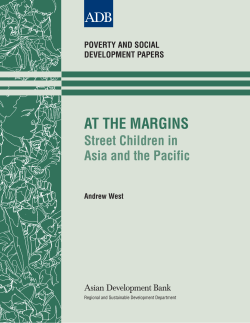 At the Margins: Street Children in Asia and the Pacific
