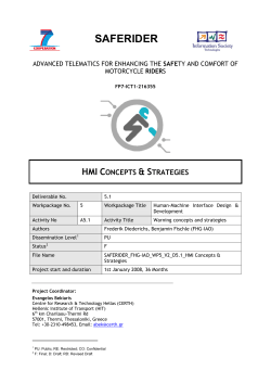 HMI concepts and strategies