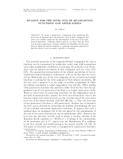 Duality for the level sum of quasiconvex functions and applications