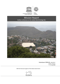 Earthen Architecture on the Lalibela World Heritage Site, July 2010