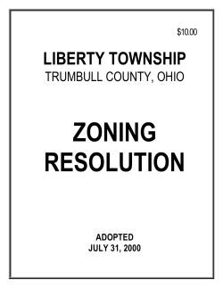 Liberty Zoning Resolution