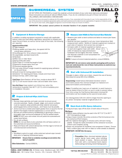 Submerged Expansion Joint, Submerseal for Fountains, Pools, Tanks