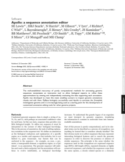 Apollo: a sequence annotation editor | Genome Biology | Full Text