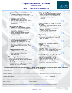 eDigital Competence Certificate