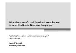 DHertefelt_Conditional and complement insubordination