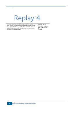 Install and Configuration Guide