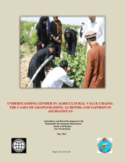 understanding gender in agricultural value chains