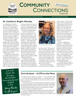 Spring 2016 - Community Memorial Hospital