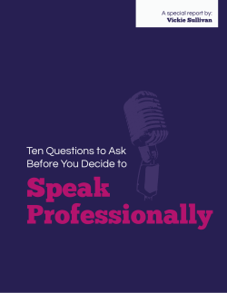 Ten Questions to Ask Before You Decide to