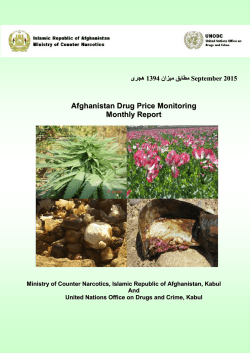 Afghanistan Opium Price Monitoring