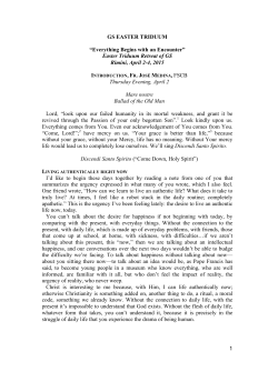 Everything Begins with an Encounter