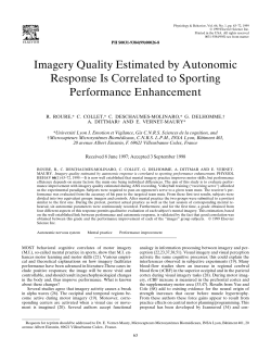 Imagery quality estimated by autonomic response