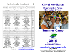 Camp Brochure - City of New Haven