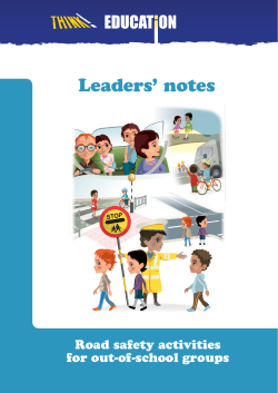 Leaders` notes - THINK! road safety