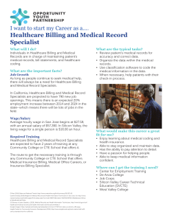 Healthcare Billing and Medical Record Specialist