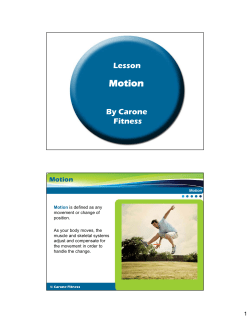 Motion - Carone Learning