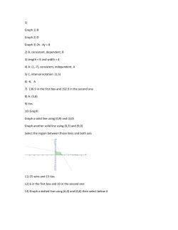 1) Graph 1) B Graph 2) D Graph 3) 2x - 4y 8 2) B