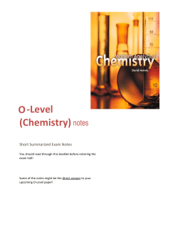 File - o` levels chemistry