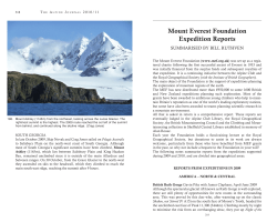 Mount Everest Foundation Expedition Reports
