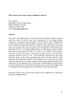 Micro moon versus macro moon: Brightness and size D C Agrawal