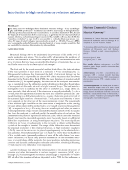 Introduction to high-resolution cryo-electron microscopy