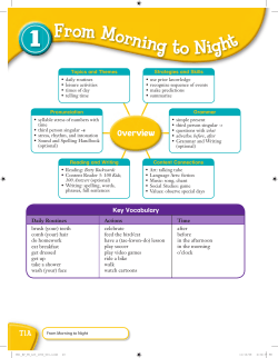 Teacher`s Edition, Unit 1