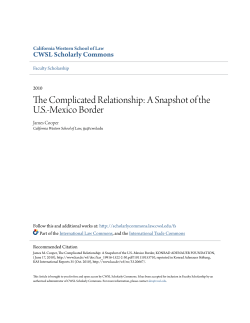 The Complicated Relationship: A Snapshot of the U.S.