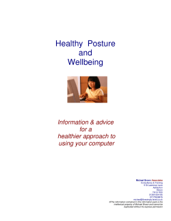 Healthy Posture and Wellbeing