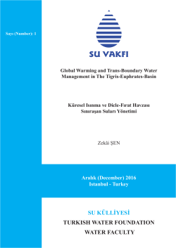 su k&uuml;lli̇yesi̇ turkish water foundation water faculty
