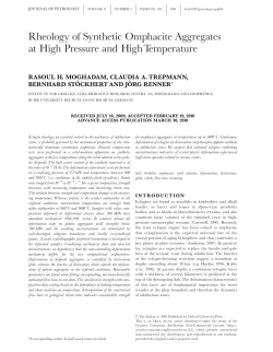 Rheology of Synthetic Omphacite Aggregates at
