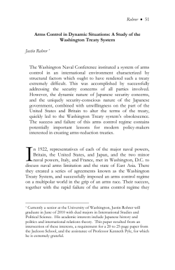 Arms Control in Dynamic Situations: A Study
