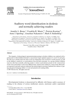 Bruno et al. 2007 - UCLA Linguistics