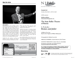 Romeo and Juliet - New Jersey Performing Arts Center