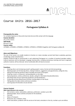 Course Units 2016-2017